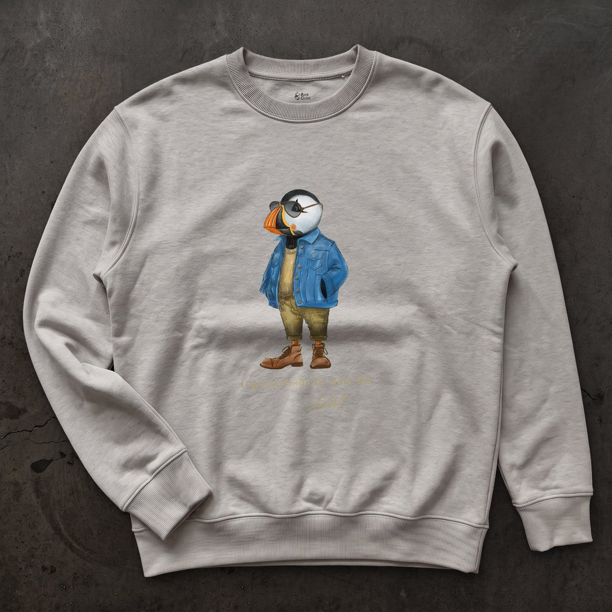 AukCliff Captain Puffin Sweatshirt Carbon Grey / S Captain Puffin™ “The Wanderer” Sweatshirt