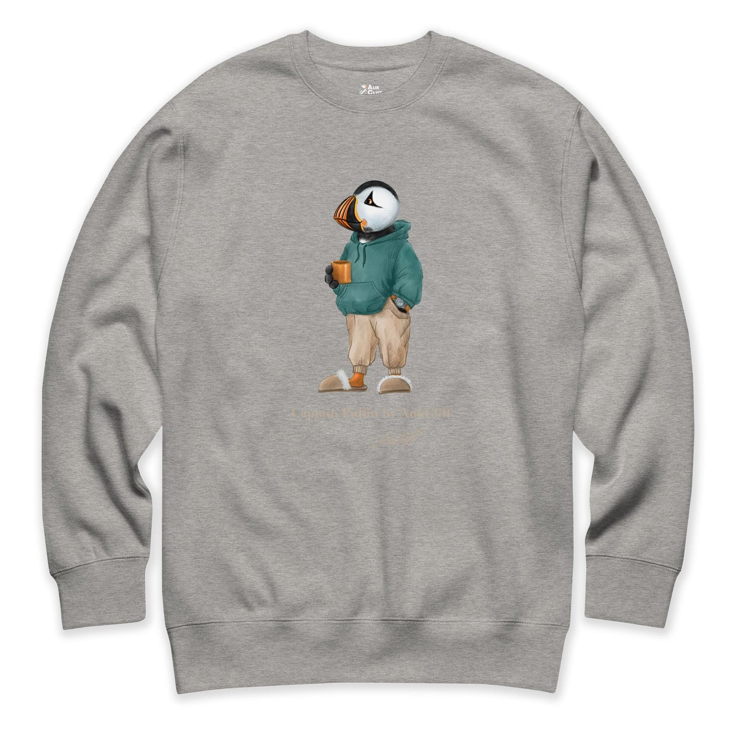 AukCliff® Captain Puffin Sweatshirt Carbon Grey / S Captain Puffin™ “Trail Après” Sweatshirt