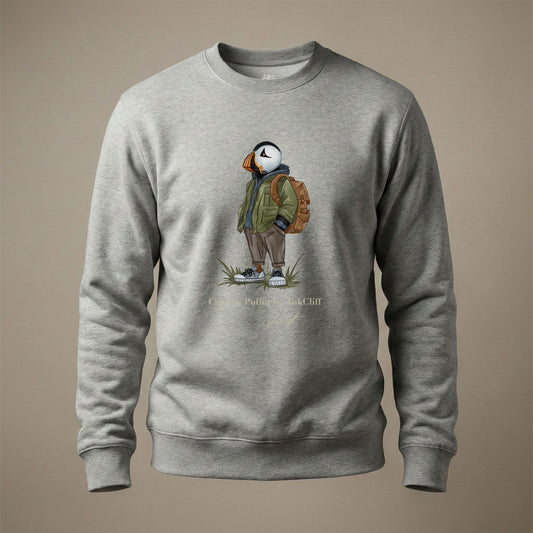 AukCliff® Captain Puffin Sweatshirt Carbon Grey / S Captain Puffin™ “Urban Hiker” Sweatshirt