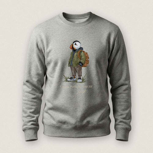 AukCliff® Captain Puffin Sweatshirt Carbon Grey / S Captain Puffin™ “Urban Hiker” Sweatshirt