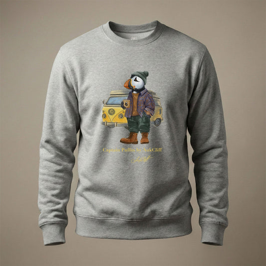 AukCliff Captain Puffin Sweatshirt Carbon Grey / S Captain Puffin™ Van Life Sweatshirt
