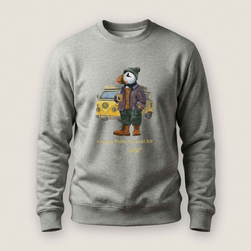 AukCliff Captain Puffin Sweatshirt Carbon Grey / S Captain Puffin™ Van Life Sweatshirt