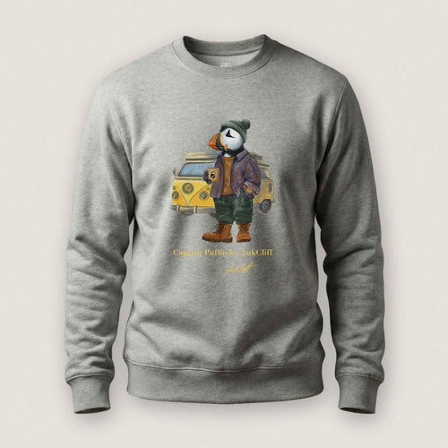 AukCliff Captain Puffin Sweatshirt Carbon Grey / S Captain Puffin™ Van Life Sweatshirt