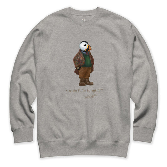 AukCliff® Captain Puffin Sweatshirt Carbon Grey / S Captain Puffin™ “Wilderness Gentleman” Comfort Colors T-Shirt