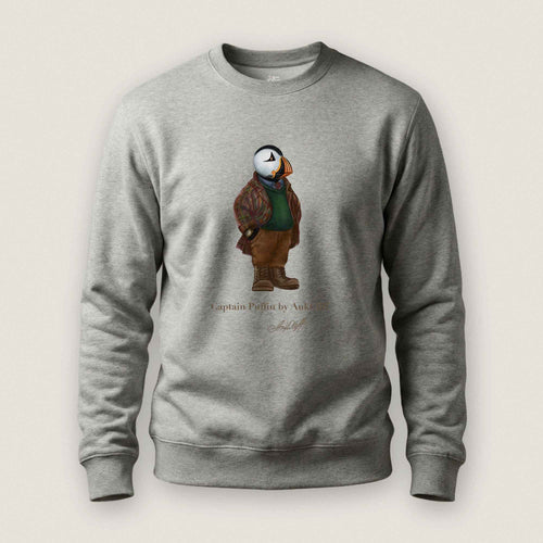 AukCliff® Captain Puffin Sweatshirt Carbon Grey / S Captain Puffin™ “Wilderness Gentleman” Comfort Colors T-Shirt