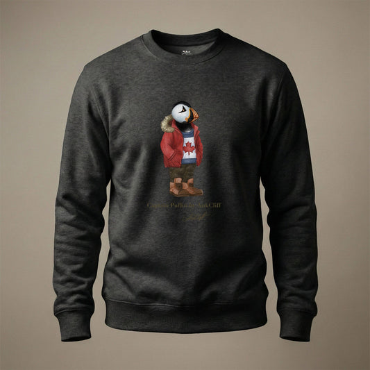 AukCliff Captain Puffin Sweatshirt Charcoal Heather / S Captain Puffin™ “Canada Trailkeeper” Sweatshirt