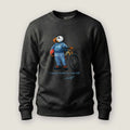 AukCliff Captain Puffin Sweatshirt Charcoal Heather / S Captain Puffin™ Downhill Mountain Biker Sweatshirt