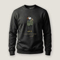 AukCliff® Captain Puffin Sweatshirt Charcoal Heather / S Captain Puffin “Japanese Trail Walker” Sweatshirt