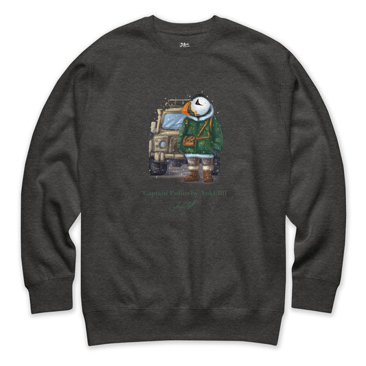 AukCliff Captain Puffin Sweatshirt Charcoal Heather / S Captain Puffin™ Polar Explorer Sweatshirt