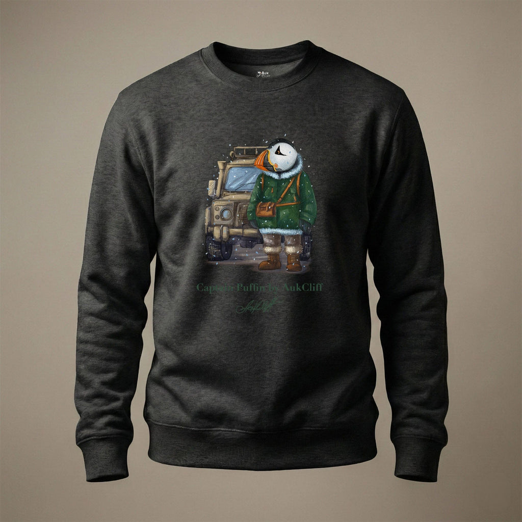 AukCliff Captain Puffin Sweatshirt Charcoal Heather / S Captain Puffin™ Polar Explorer Sweatshirt