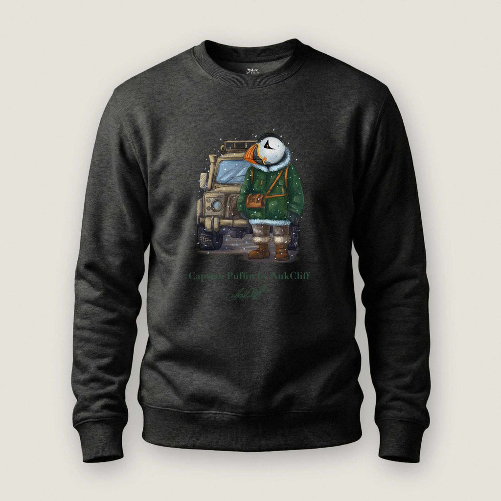 AukCliff Captain Puffin Sweatshirt Charcoal Heather / S Captain Puffin™ Polar Explorer Sweatshirt