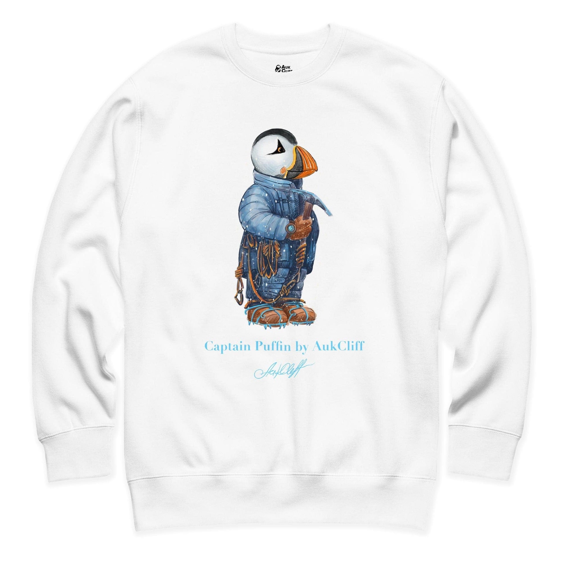 AukCliff Captain Puffin Sweatshirt White / S Captain Puffin™ Everest Expedition Sweatshirt