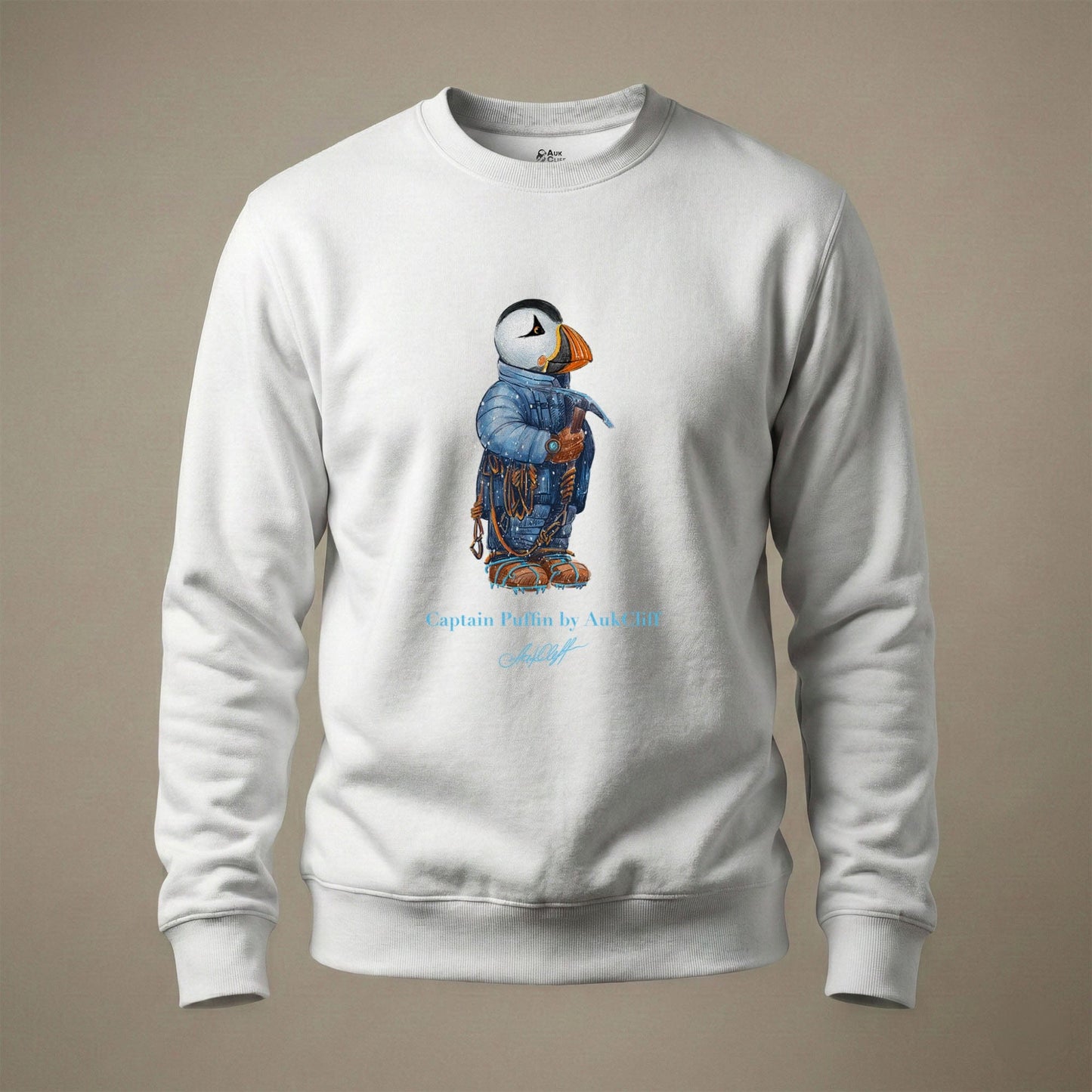 AukCliff Captain Puffin Sweatshirt White / S Captain Puffin™ Everest Expedition Sweatshirt