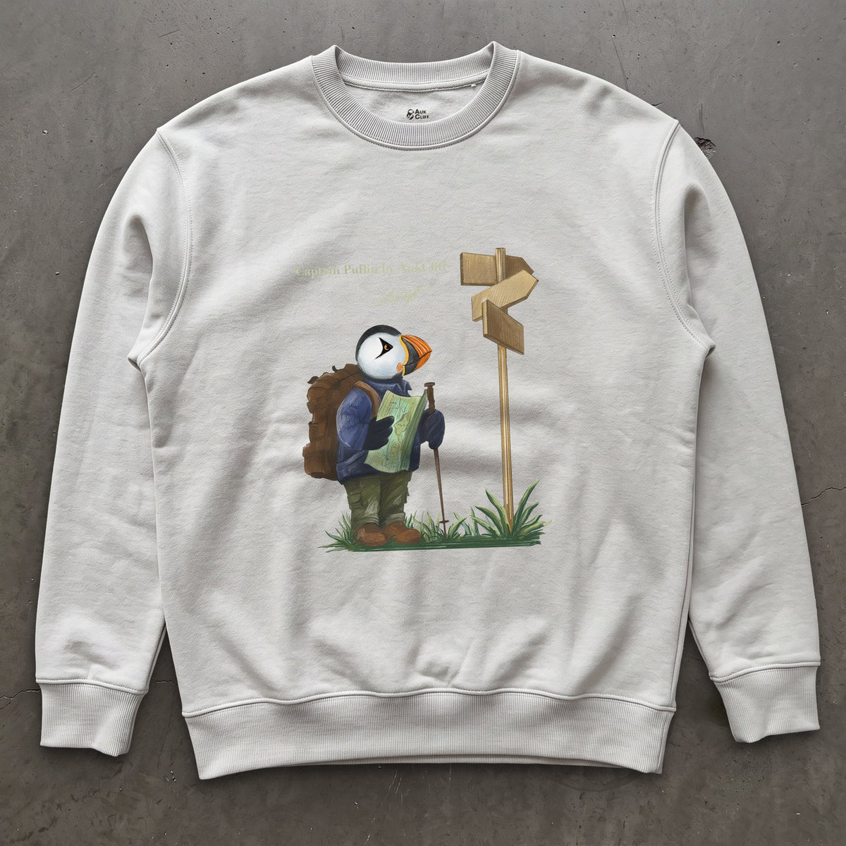 AukCliff Captain Puffin Sweatshirt White / S Captain Puffin™ Hiker Sweatshirt