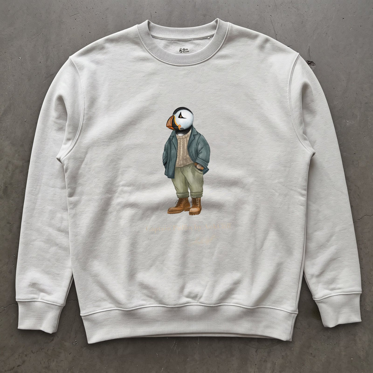 AukCliff® Captain Puffin Sweatshirt White / S Captain Puffin™ “Outdoor Heritage” Sweatshirt