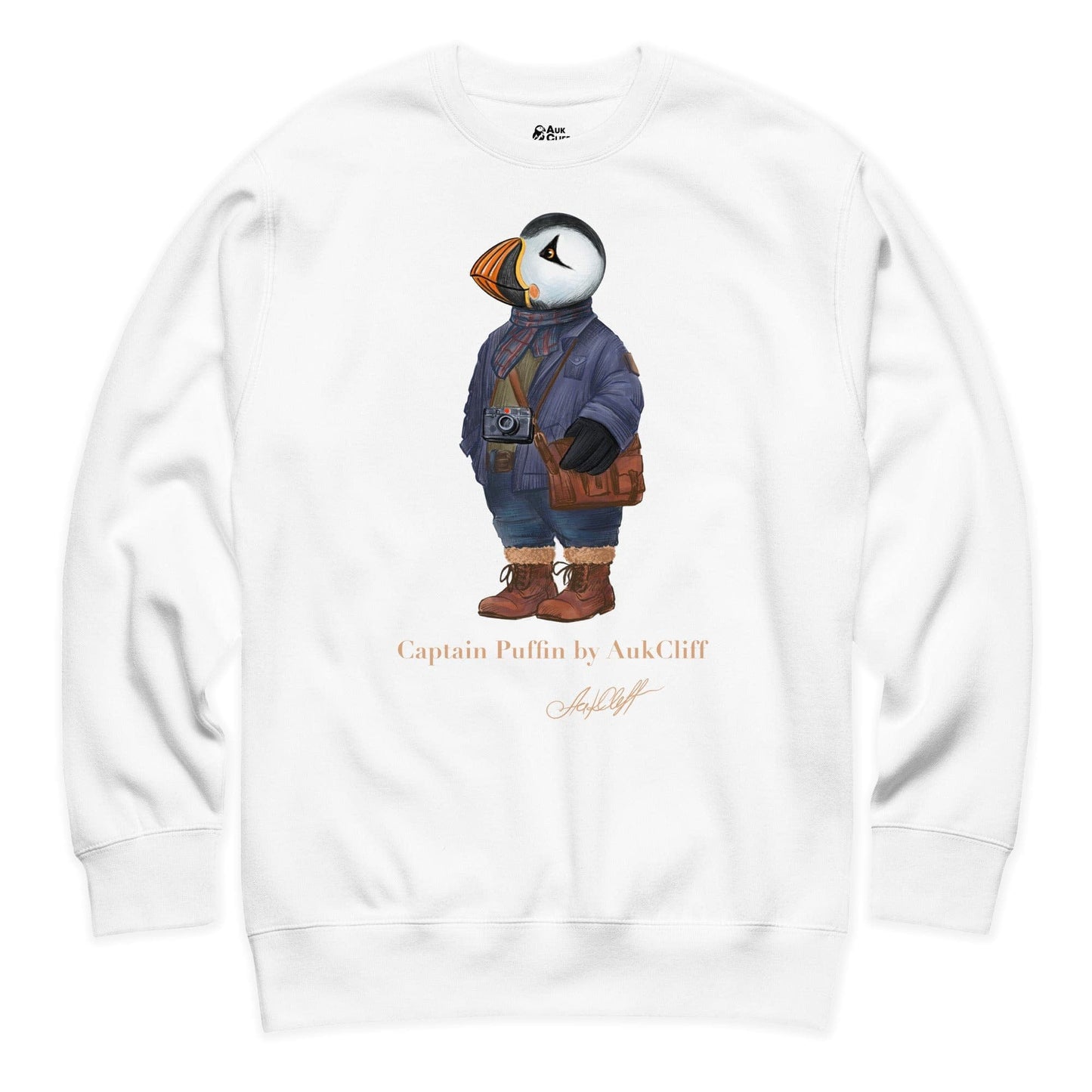 AukCliff Captain Puffin Sweatshirt White / S Captain Puffin™ Street Photographer Sweatshirt