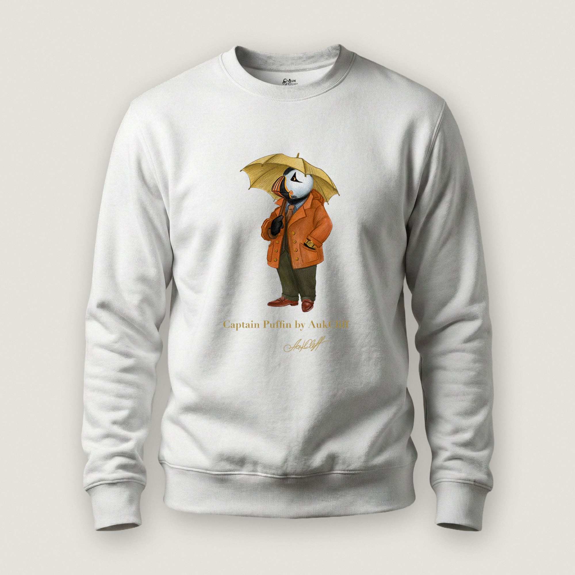 AukCliff Captain Puffin Sweatshirt White / S Captain Puffin™ “The Spring Wanderer” Sweatshirt