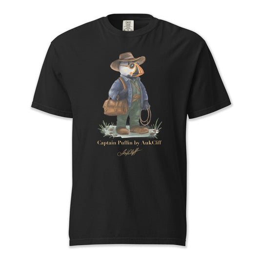 AukCliff Captain Puffin T-shirt Black / S Captain Puffin™ Adventure Archaeologist Comfort Colors T-Shirt