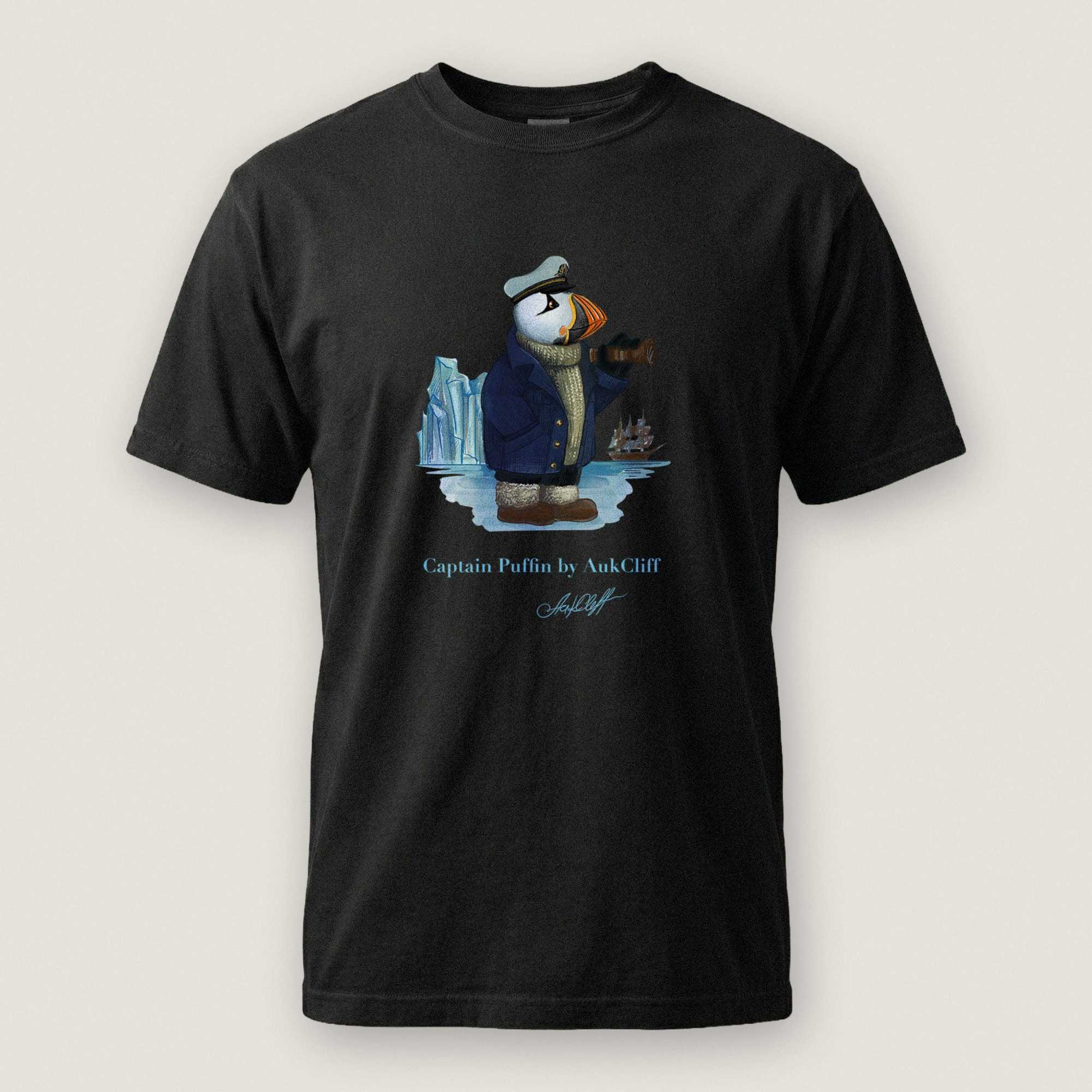 AukCliff Captain Puffin T-shirt Black / S Captain Puffin™ Arctic Sailor Comfort Colors T-Shirt