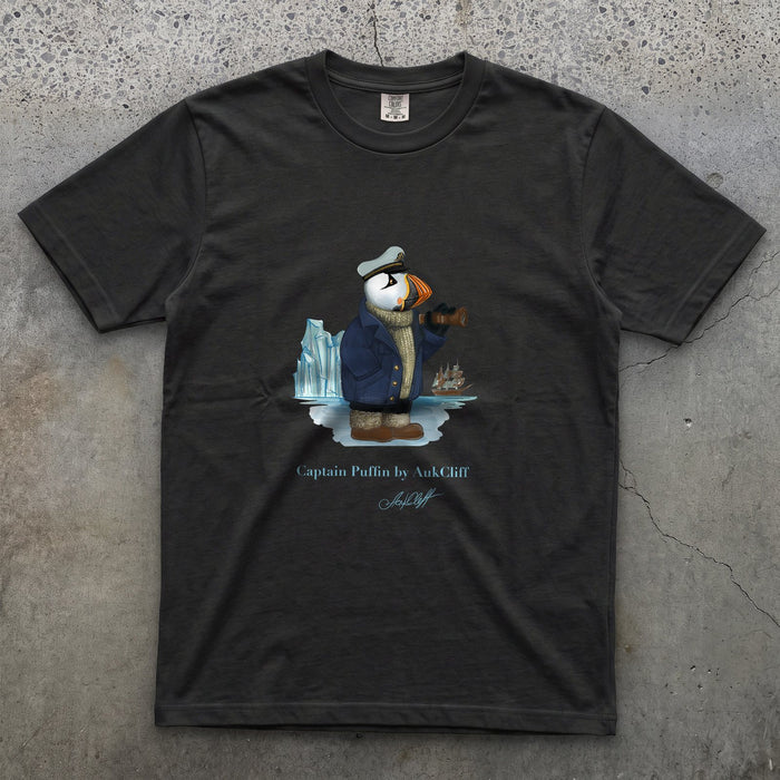AukCliff Captain Puffin T-shirt Black / S Captain Puffin™ Arctic Sailor Comfort Colors T-Shirt