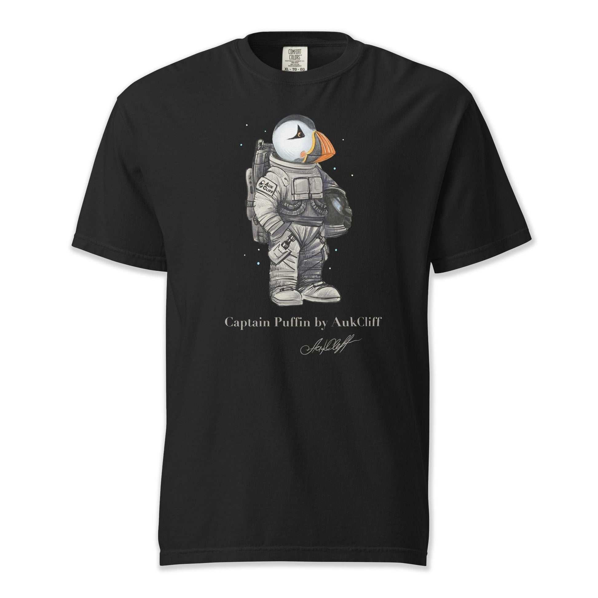 AukCliff Captain Puffin T-shirt Black / S Captain Puffin™ Astronaut Comfort Colors T-Shirt