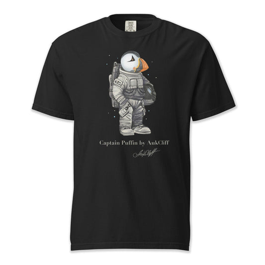 AukCliff Captain Puffin T-shirt Black / S Captain Puffin™ Astronaut Comfort Colors T-Shirt