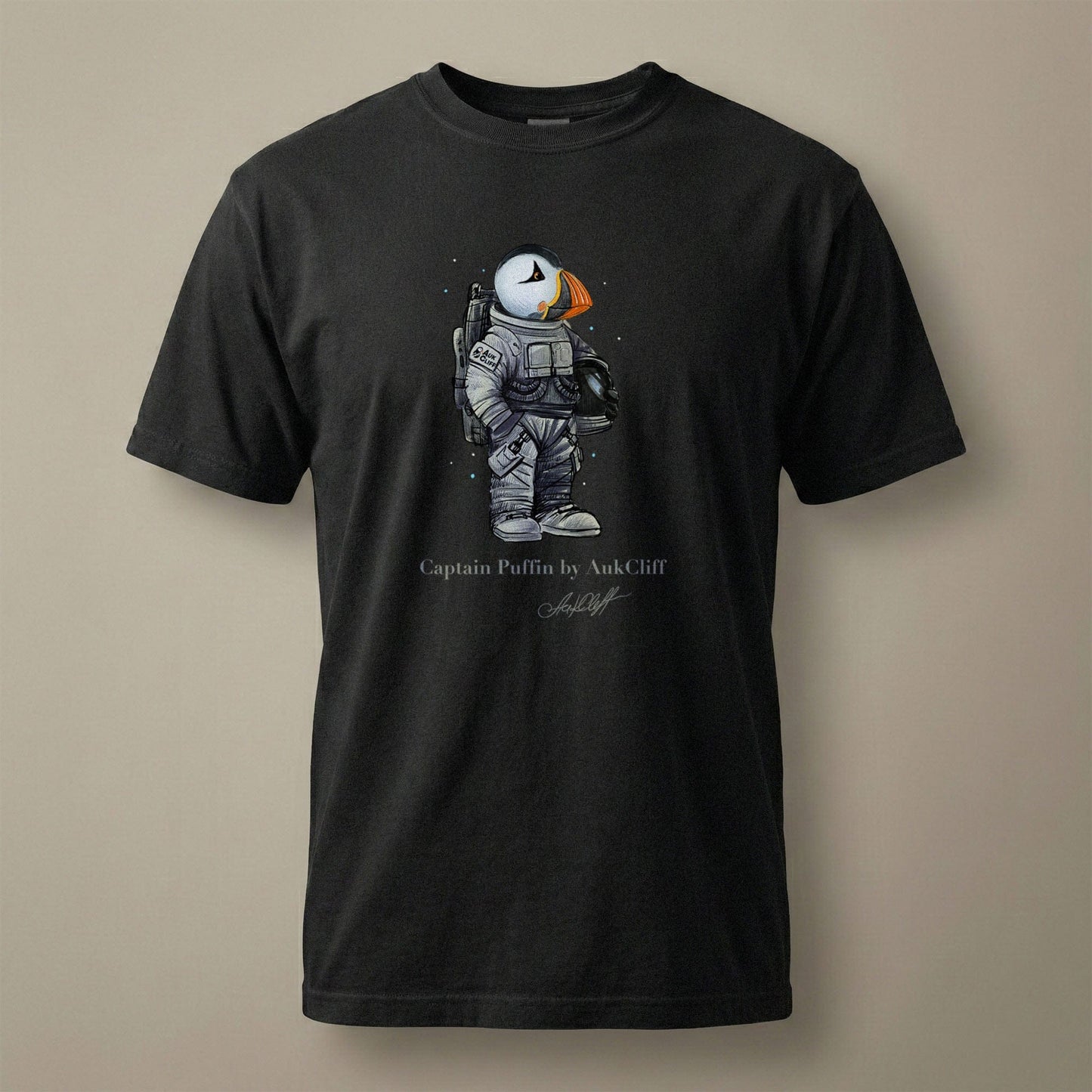 AukCliff Captain Puffin T-shirt Black / S Captain Puffin™ Astronaut Comfort Colors T-Shirt