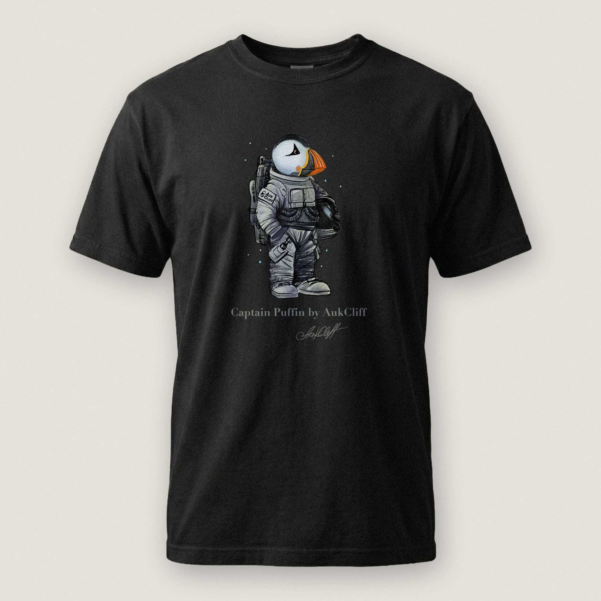 AukCliff Captain Puffin T-shirt Black / S Captain Puffin™ Astronaut Comfort Colors T-Shirt