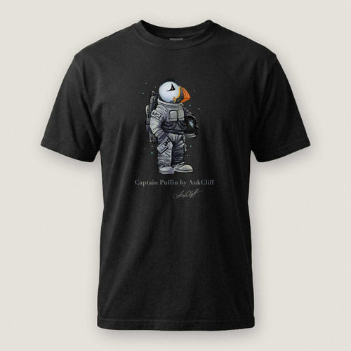 AukCliff Captain Puffin T-shirt Black / S Captain Puffin™ Astronaut Comfort Colors T-Shirt