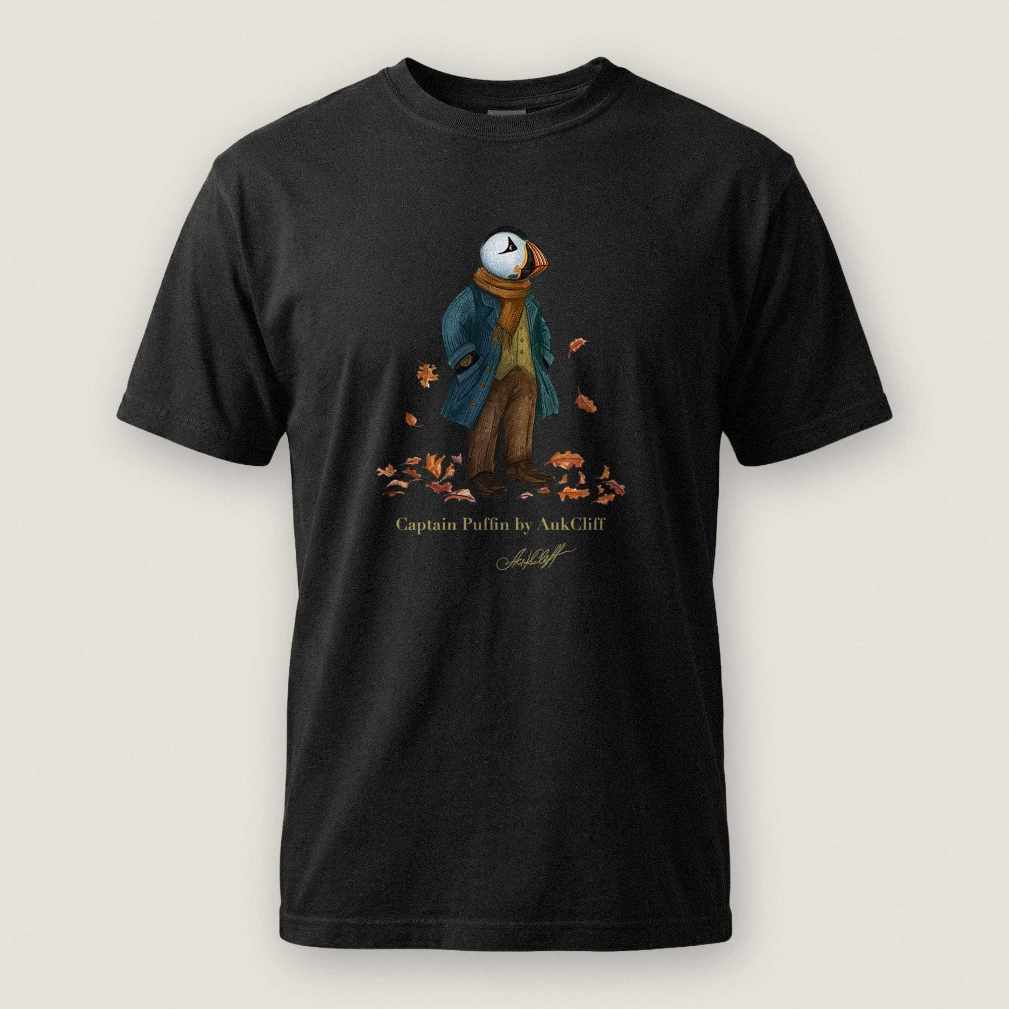 AukCliff Captain Puffin T-shirt Black / S Captain Puffin™ “Autumn Wanderer” Comfort Colors T-Shirt