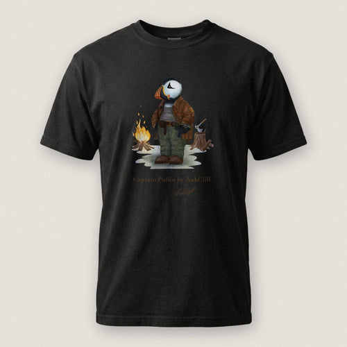 AukCliff Captain Puffin T-shirt Black / S Captain Puffin™ Bushcraft Comfort Colors T-Shirt