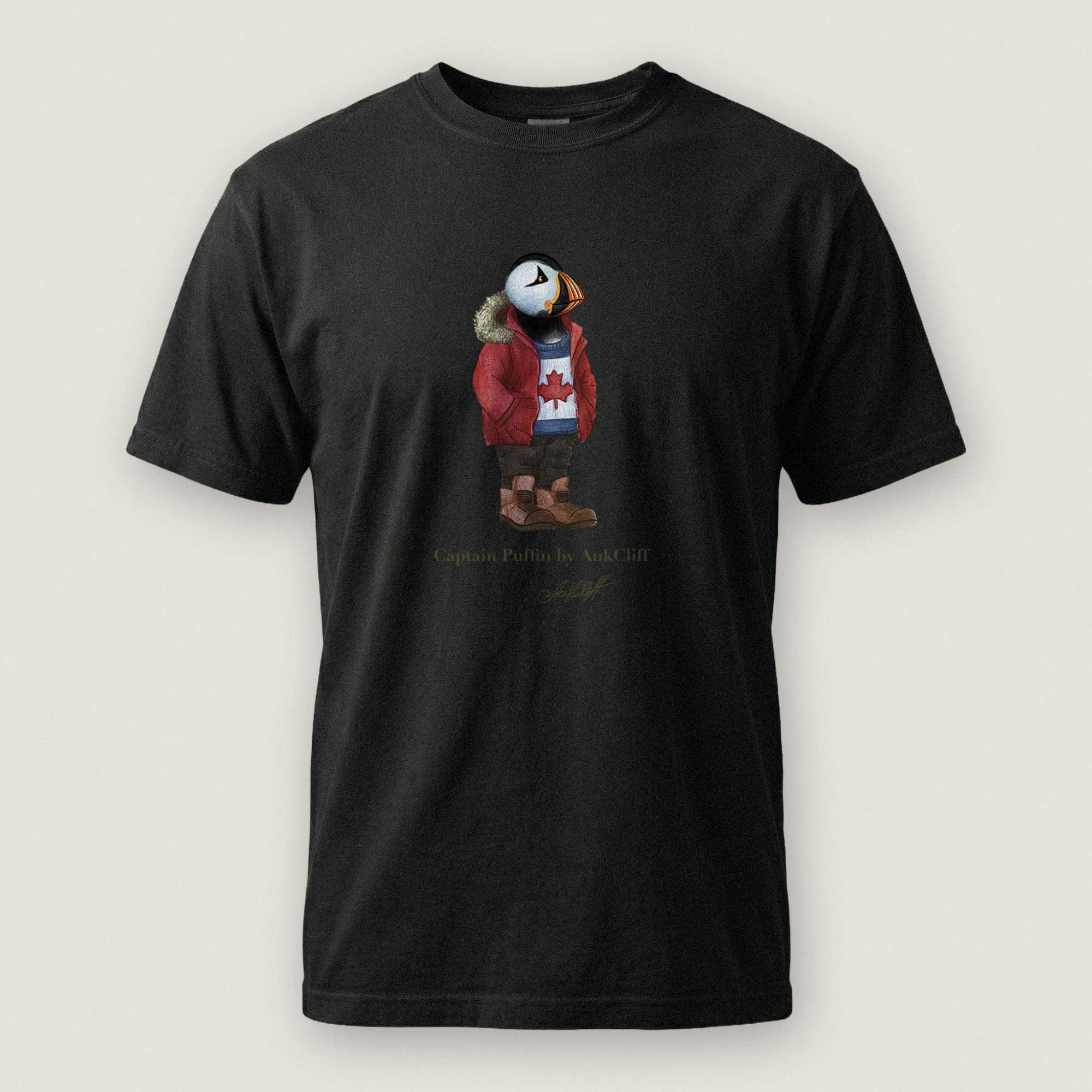 AukCliff Captain Puffin T-shirt Black / S Captain Puffin™ “Canada Trailkeeper” Comfort Colors T-Shirt