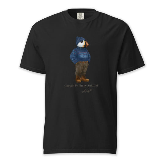 AukCliff Captain Puffin T-shirt Black / S Captain Puffin™ “Faroe Islands Fisherman” Comfort Colors T-Shirt