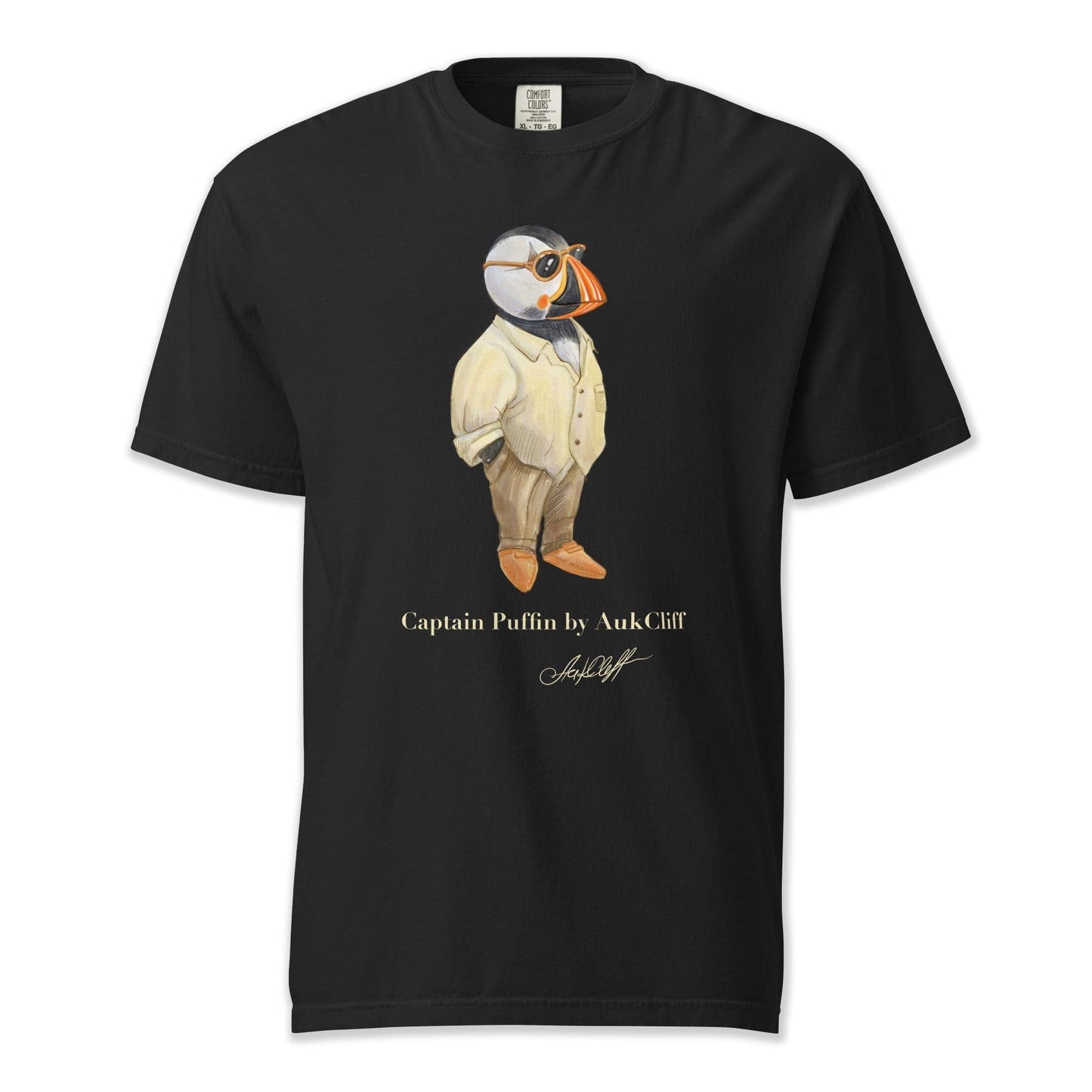 AukCliff Captain Puffin T-shirt Black / S Captain Puffin™ Fashion Explorer Comfort Colors T-Shirt