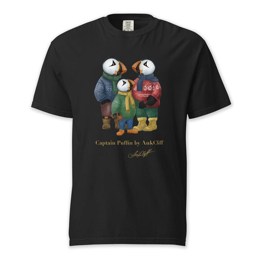 AukCliff Captain Puffin T-shirt Black / S Captain Puffin™ “Festive Family” Comfort Colors T-Shirt