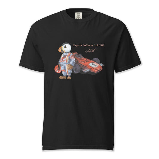 AukCliff Captain Puffin T-shirt Black / S Captain Puffin™ Formula 1 Driver Comfort Colors T-Shirt