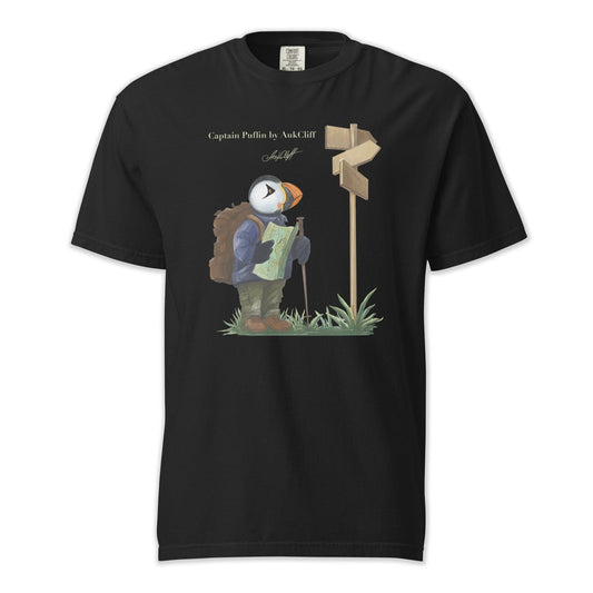 AukCliff Captain Puffin T-shirt Black / S Captain Puffin™ Hiker Comfort Colors T-Shirt