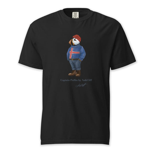 AukCliff Captain Puffin T-shirt Black / S Captain Puffin™ “Iceland Wanderer” Comfort Colors T-Shirt