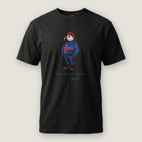 AukCliff Captain Puffin T-shirt Black / S Captain Puffin™ “Iceland Wanderer” Comfort Colors T-Shirt