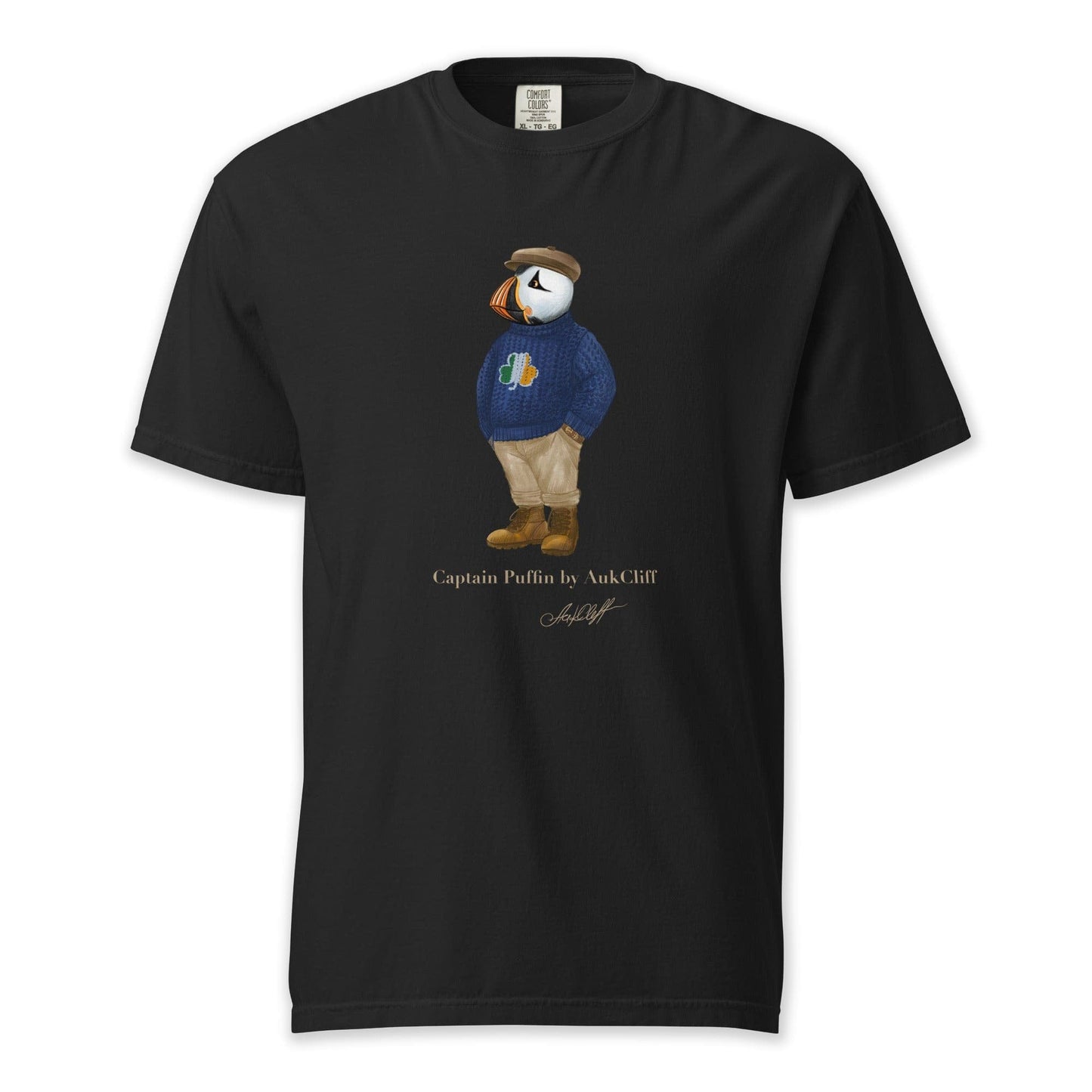 AukCliff Captain Puffin T-shirt Black / S Captain Puffin™ “Irish Trailkeeper” T-Shirt
