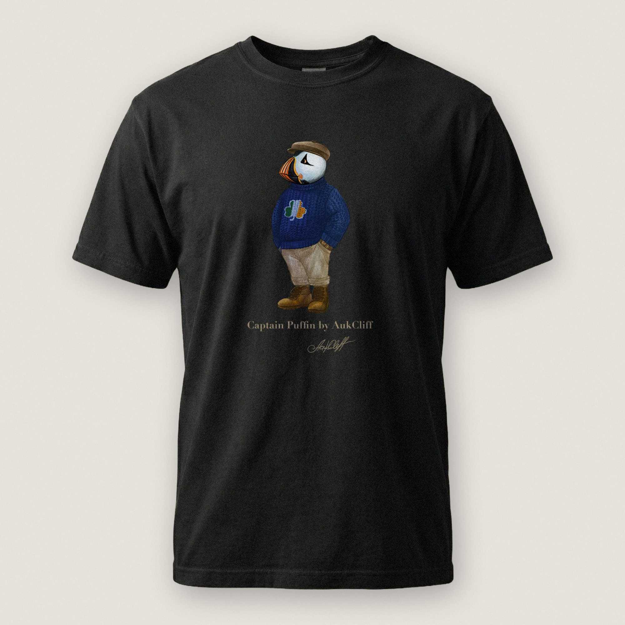 AukCliff Captain Puffin T-shirt Black / S Captain Puffin™ “Irish Trailkeeper” T-Shirt