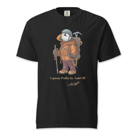 AukCliff Captain Puffin T-shirt Black / S Captain Puffin™ Mountaineer Comfort Colors T-Shirt