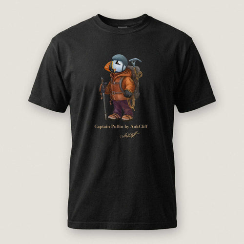 AukCliff Captain Puffin T-shirt Black / S Captain Puffin™ Mountaineer Comfort Colors T-Shirt