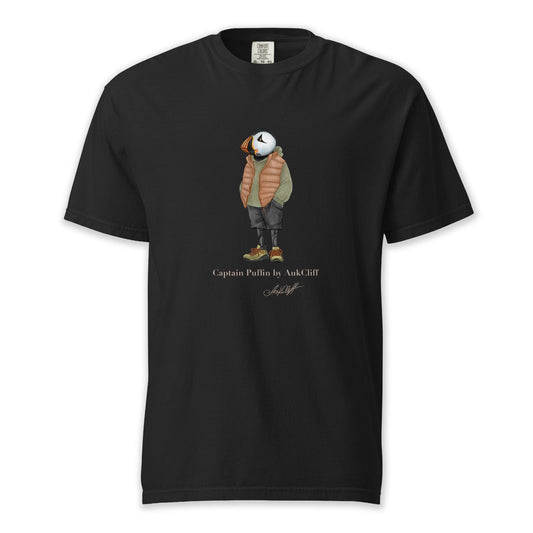 AukCliff® Captain Puffin T-shirt Black / S Captain Puffin “New Zealand Tramper” Comfort Colors T-Shirt