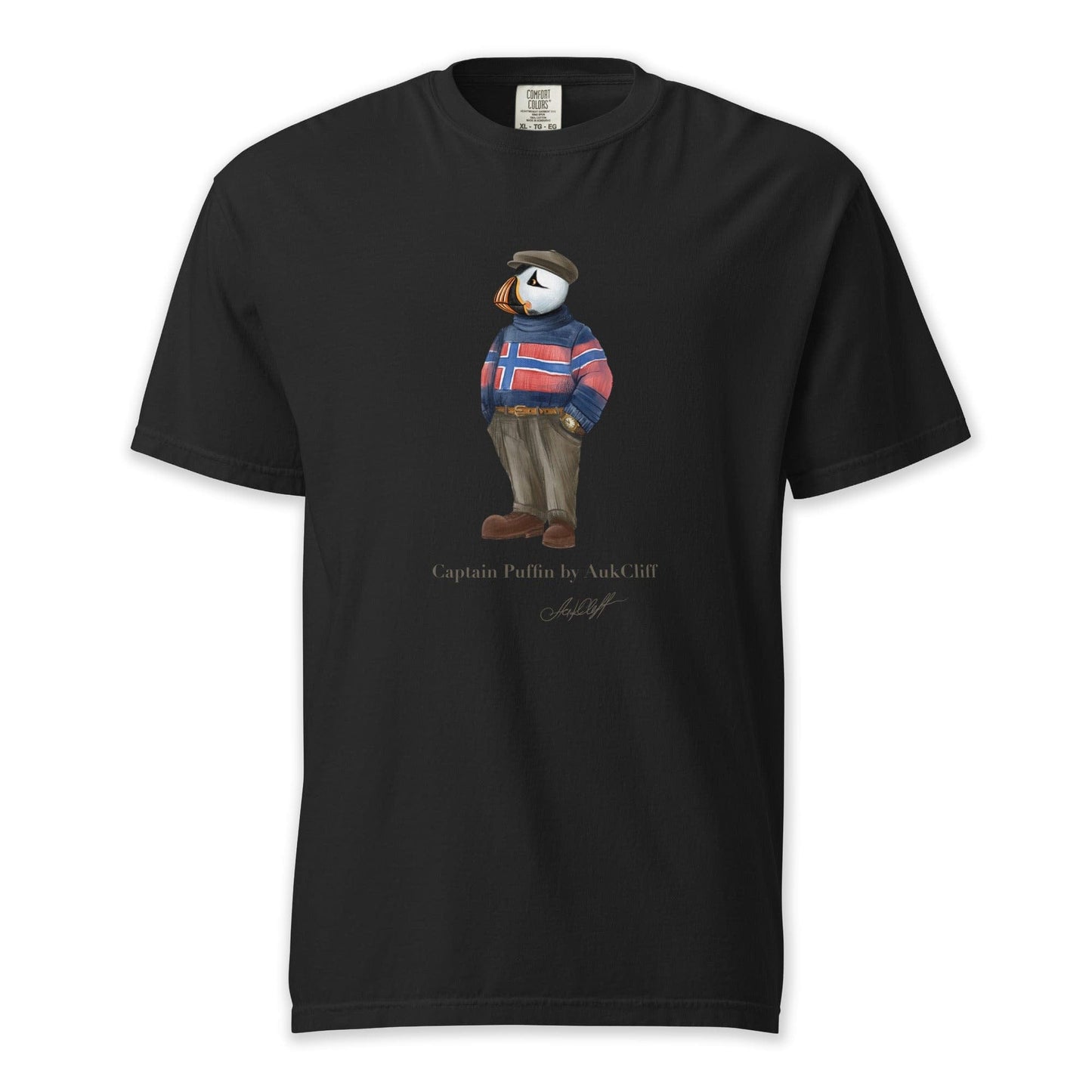 AukCliff Captain Puffin T-shirt Black / S Captain Puffin™ “Nordic Wanderer” Comfort Colors T-Shirt