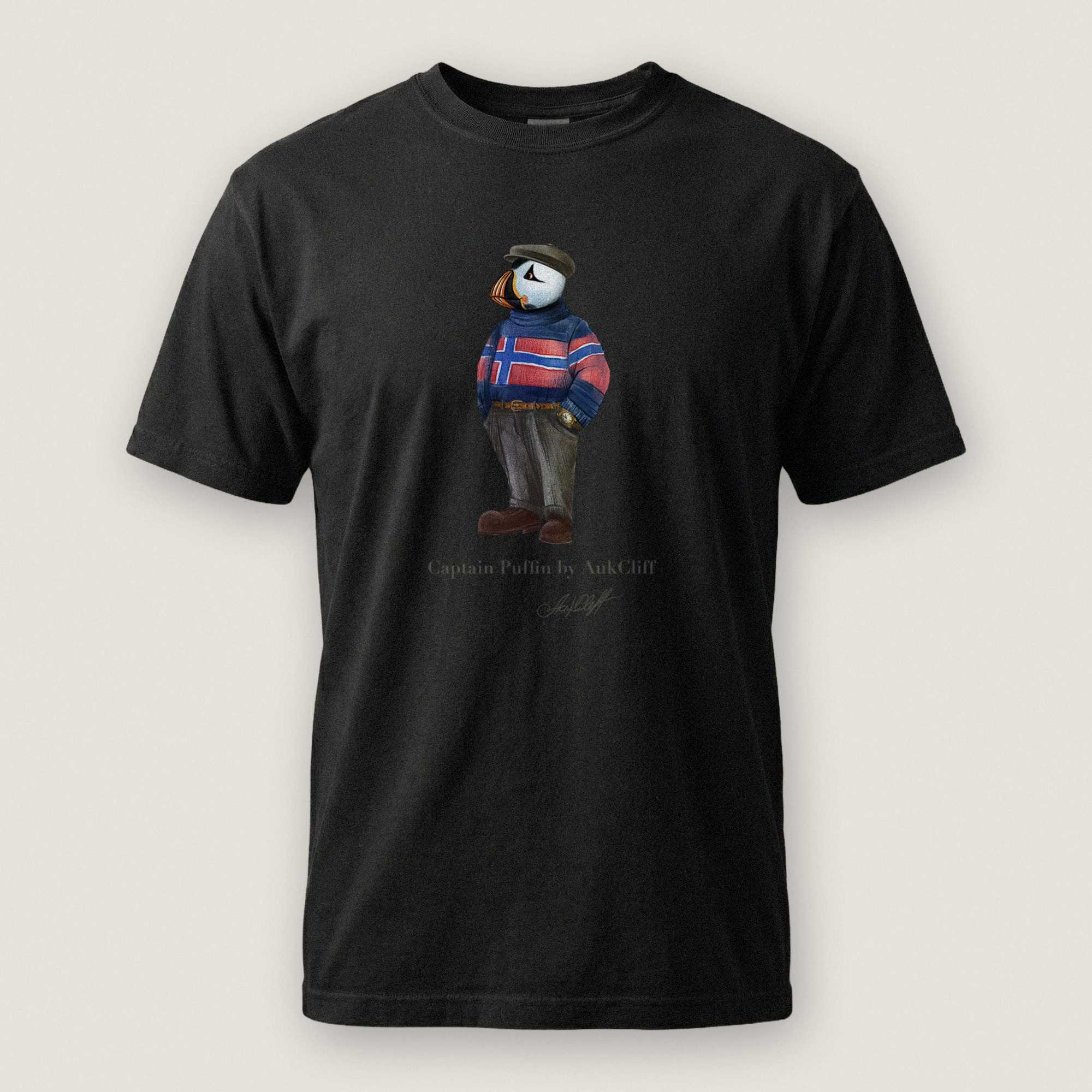 AukCliff Captain Puffin T-shirt Black / S Captain Puffin™ “Nordic Wanderer” Comfort Colors T-Shirt