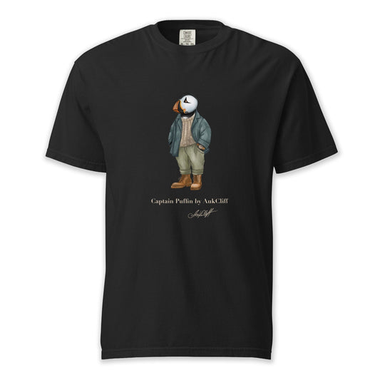 AukCliff® Captain Puffin T-shirt Black / S Captain Puffin™ “Outdoor Heritage” Comfort Colors T-Shirt
