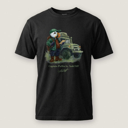 AukCliff Captain Puffin T-shirt Black / S Captain Puffin™ Overland Explorer Comfort Colors T-Shirt