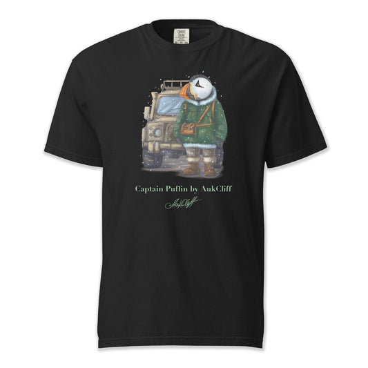 AukCliff Captain Puffin T-shirt Black / S Captain Puffin™ Polar Explorer Comfort Colors T-shirt