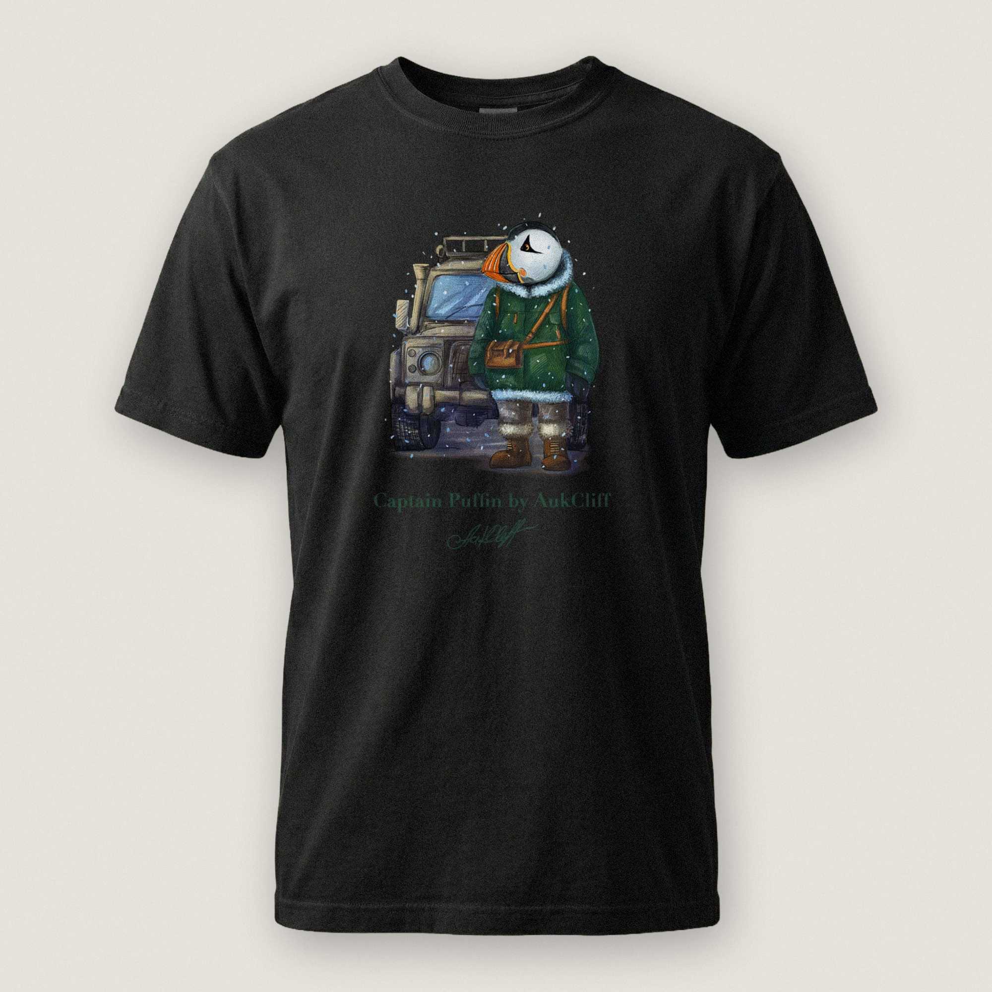 AukCliff Captain Puffin T-shirt Black / S Captain Puffin™ Polar Explorer Comfort Colors T-shirt
